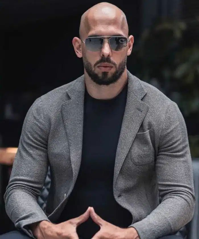 Top G Andrew Tate Grey Wool Blazer