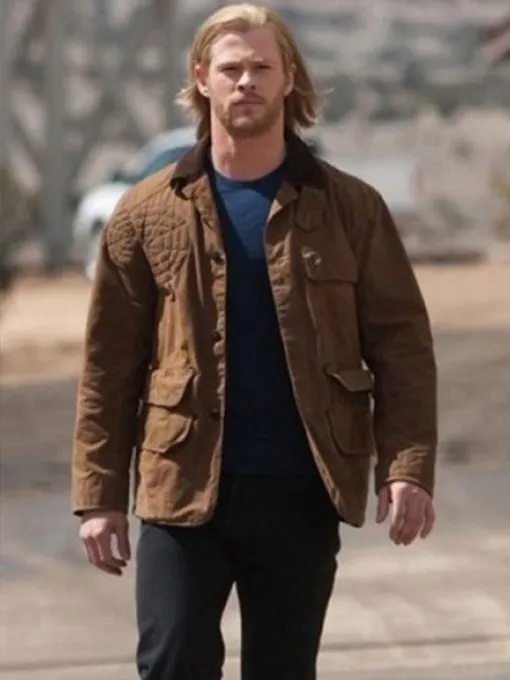 Best Chris Hemsworth Thor Brown Cotton Jacket