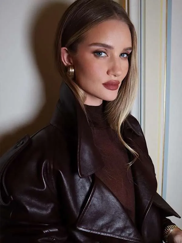 Best Rosie Huntington Whiteley Leather Jacket