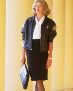 Best Kelly McGillis Top Gun Leather Jacket