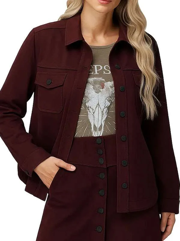 Countdown Amber Oliveras Maroon Jacket - Jack & Jackets