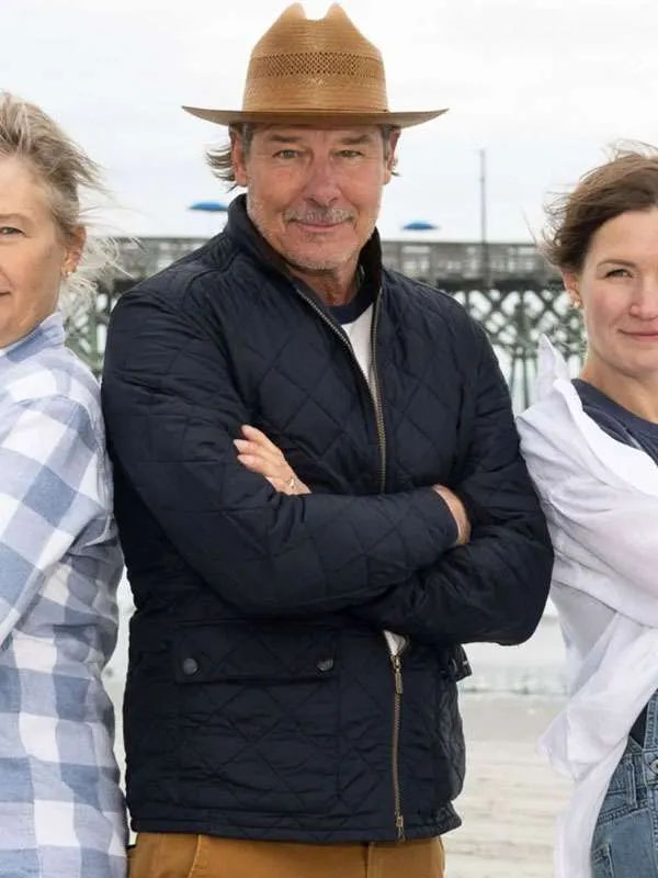 Ty Pennington Battle on the Beach Blue Quilted Jacket